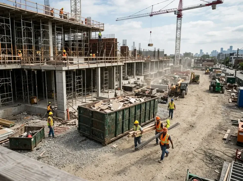 commercial-construction-site-w-002 — frequently asked questions, Low Cost Construction Dumpster Rental in Dayton, MN